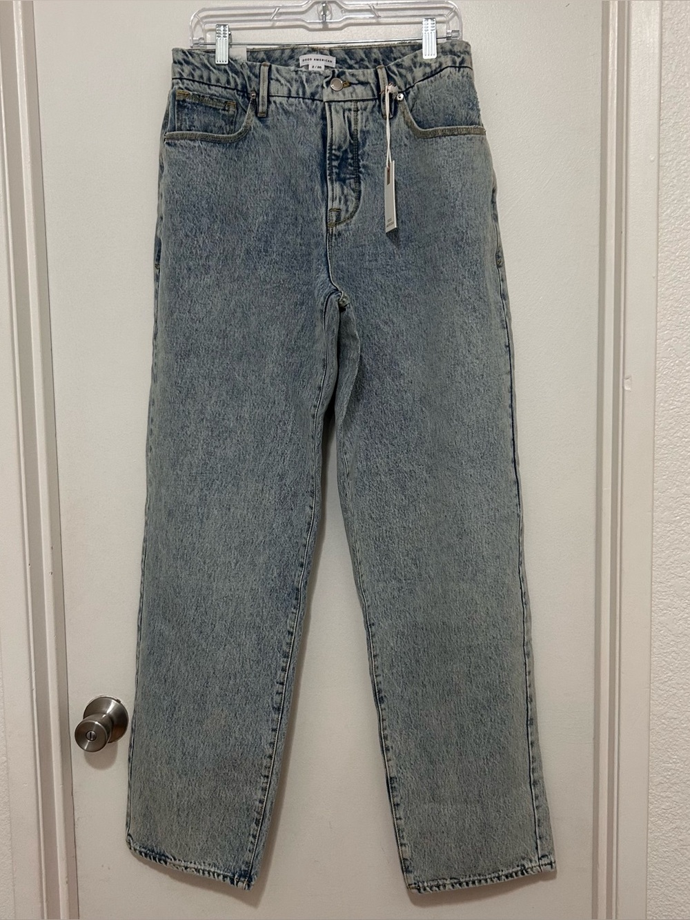 NWT Good American Good 90s Relaxed Jeans Blue 2/26 Baggy Rigid